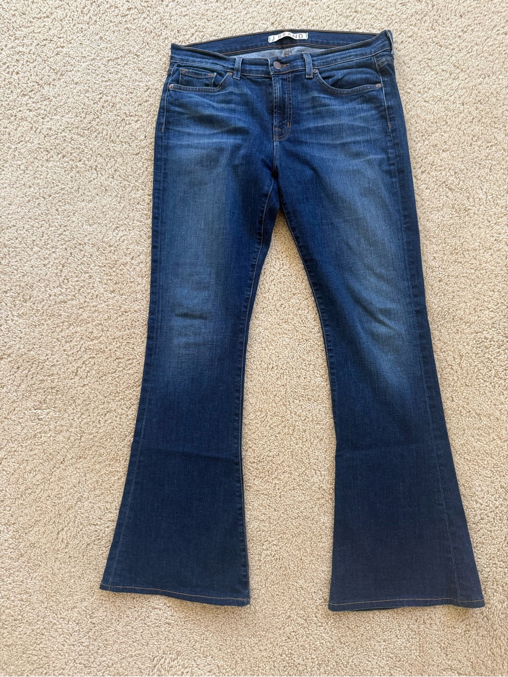 J Brand Dark Indigo Flare Jeans